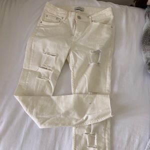 Zara white ivory jeans